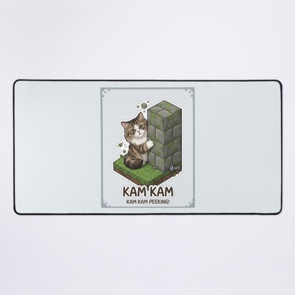 Item preview, Fluffy Kitty Meets the Voxel Blocky World: KAM KAM designed and sold by PetalsPaws.