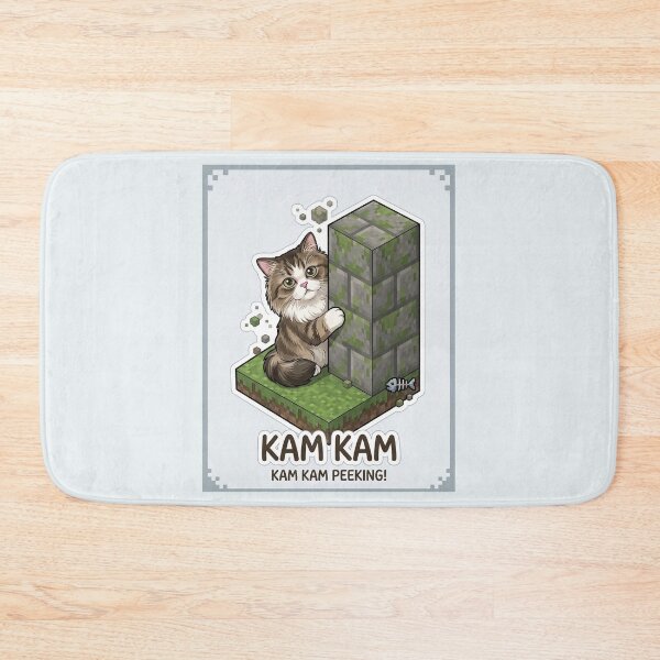 Item preview, Fluffy Kitty Meets the Voxel Blocky World: KAM KAM designed and sold by PetalsPaws.