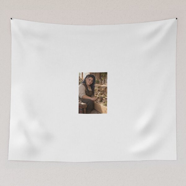 Item preview, Woman with Hamsters in Cozy Wood Shop designed and sold by CathryneDelamort.