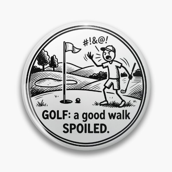 Item preview, Humorous Golf Cartoon designed and sold by ThreadRiotTees.