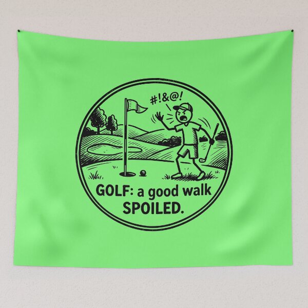 Item preview, Humorous Golf Cartoon designed and sold by ThreadRiotTees.