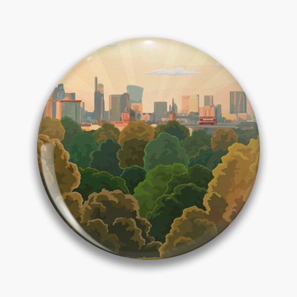 Item preview, Hampstead Heath London Original Custom Vintage Poster Wall Art Design Pillow Gift designed and sold by Cool Robot Bro..