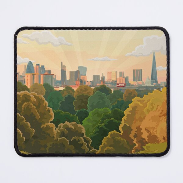 Item preview, Hampstead Heath London Original Custom Vintage Poster Wall Art Design Pillow Gift designed and sold by Cool Robot Bro..