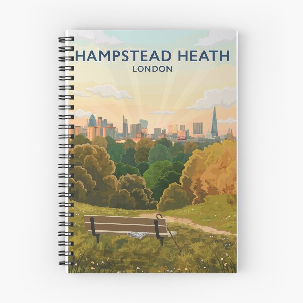 Item preview, Hampstead Heath London Original Custom Vintage Poster Wall Art Design Pillow Gift designed and sold by Cool Robot Bro..
