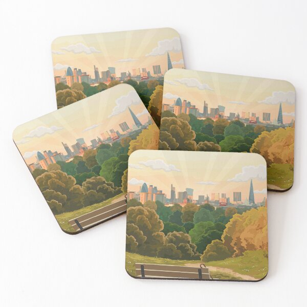 Item preview, Hampstead Heath London Original Custom Vintage Poster Wall Art Design Pillow Gift designed and sold by Cool Robot Bro..