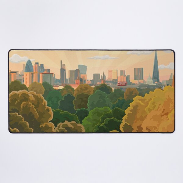 Item preview, Hampstead Heath London Original Custom Vintage Poster Wall Art Design Pillow Gift designed and sold by Cool Robot Bro..