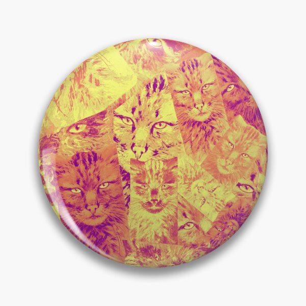 Item preview, Psychedelic Pop Art Cat Kaleidoscope Pattern designed and sold by Lukyanovart.