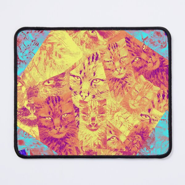Item preview, Psychedelic Pop Art Cat Kaleidoscope Pattern designed and sold by Lukyanovart.