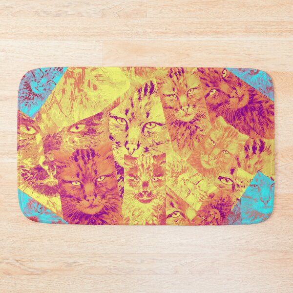Item preview, Psychedelic Pop Art Cat Kaleidoscope Pattern designed and sold by Lukyanovart.