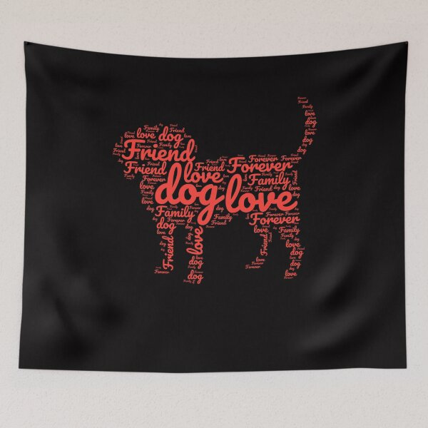 Item preview, Colorful Dog Word Cloud Portrait designed and sold by JoyVero.
