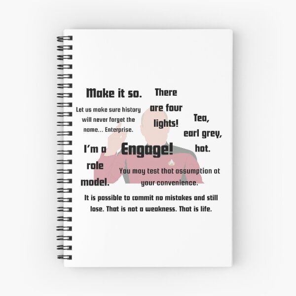 Item preview, Iconic Quotes of Captain Jean-Luc Picard designed and sold by RoseDesigns05.