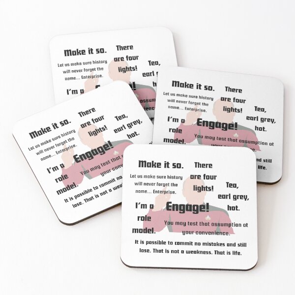 Item preview, Iconic Quotes of Captain Jean-Luc Picard designed and sold by RoseDesigns05.