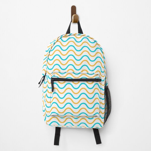 Item preview, Colorful Cyan and Orange Wave Pattern Abstract Background designed and sold by foudart.