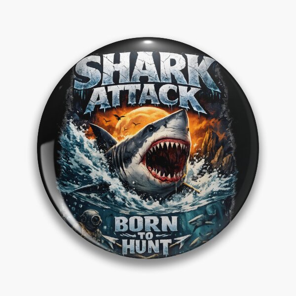 Item preview, Shark Attack – Born to Hunt designed and sold by darkan1.