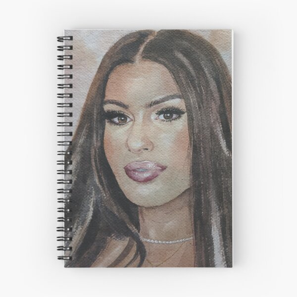 Item preview, Original Watercolor Glamour Brunette Portrait designed and sold by SlavaArt.