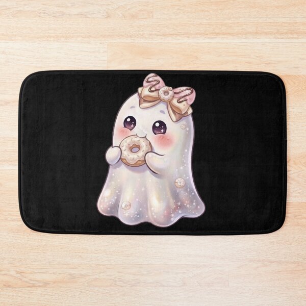 Item preview, Cute Kawaii Ghost Eating a Donut Design / Halloween / Cafe / Ghosts / Foodie Gift / Sweet Treats / T-shirts mugs stickers phone case hardcover journal poster designed and sold by TeenLake.
