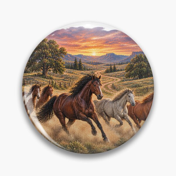 Item preview, 90s Wild Horses Vintage Country Wildlife Graphic designed and sold by VGAfanatic.
