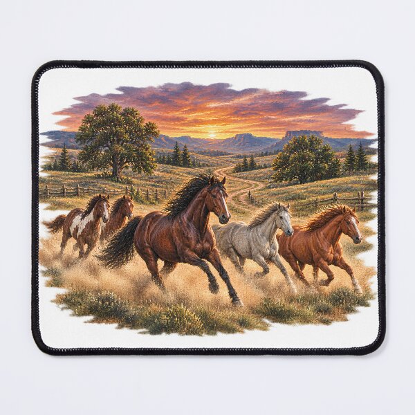 Item preview, 90s Wild Horses Vintage Country Wildlife Graphic designed and sold by VGAfanatic.