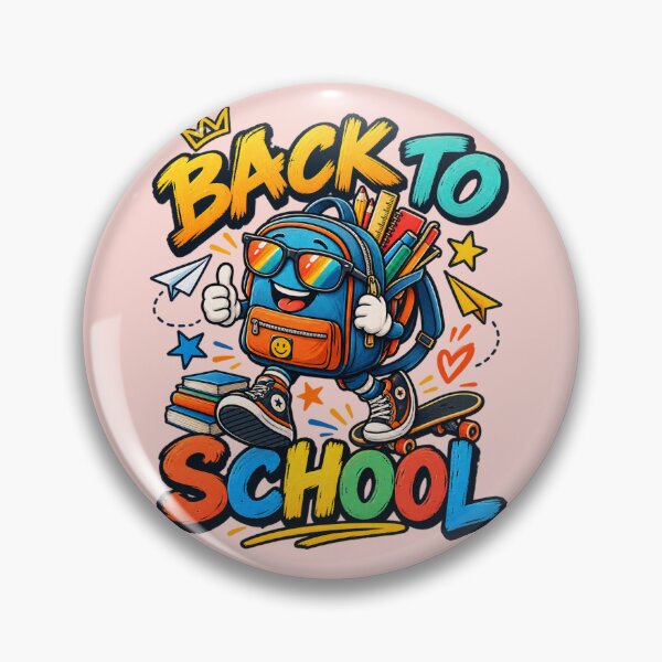 Item preview, Cool Backpack Mascot Back to School Skater Kids Design designed and sold by BLUESKY11a.