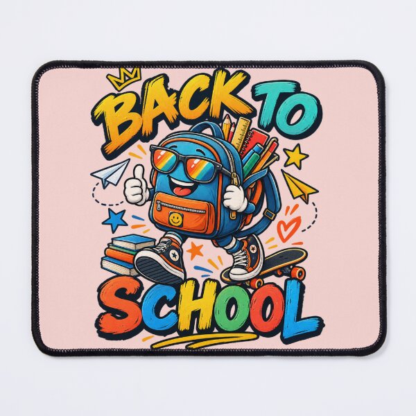 Item preview, Cool Backpack Mascot Back to School Skater Kids Design designed and sold by BLUESKY11a.