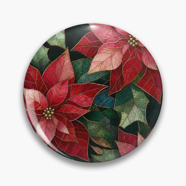 Item preview, Oversized Christmas Poinsettia Mosaic Pattern designed and sold by frumixart.