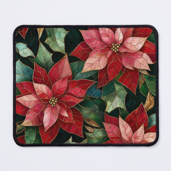 Item preview, Oversized Christmas Poinsettia Mosaic Pattern designed and sold by frumixart.