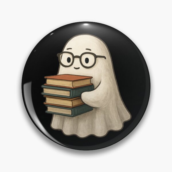 Item preview, Cute Kawaii Bookworm Ghost Reading Books Nerd Kitty designed and sold by Vision Crafted.