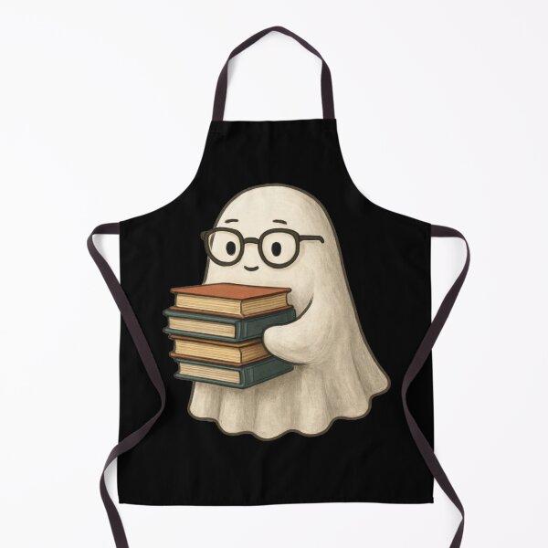 Item preview, Cute Kawaii Bookworm Ghost Reading Books Nerd Kitty designed and sold by Vision Crafted.