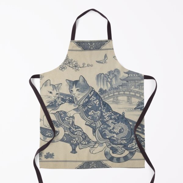 Item preview, Cat Shunga Willow Pattern #1 designed and sold by NickWhittleArt.