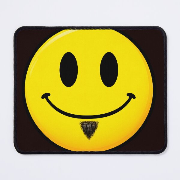 Item preview, Smiley Face with Goatee Funny Retro Graphic designed and sold by TheVibeBottle.