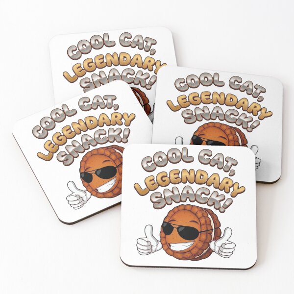 Item preview, Cool Cat Legendary Snack Vintage Cartoon Cookie  designed and sold by CrazySzoopWorld.