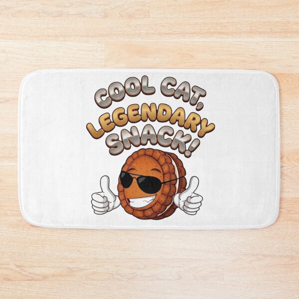 Item preview, Cool Cat Legendary Snack Vintage Cartoon Cookie  designed and sold by CrazySzoopWorld.
