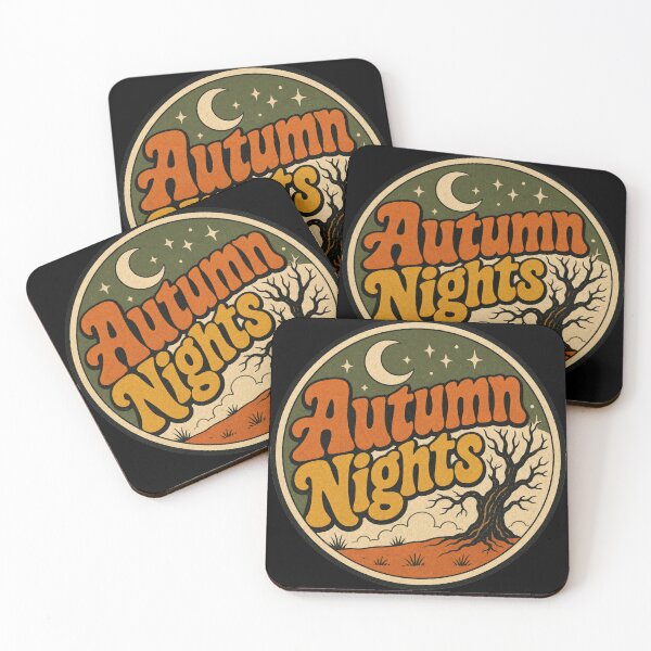 Item preview, Autumn Nights Fall Season Retro Vintage designed and sold by JessArty ⭐⭐⭐⭐⭐.