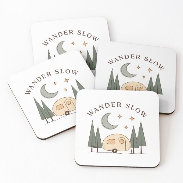 Item preview, Wander Slow Vintage Camper Camping Design designed and sold by teemsa.