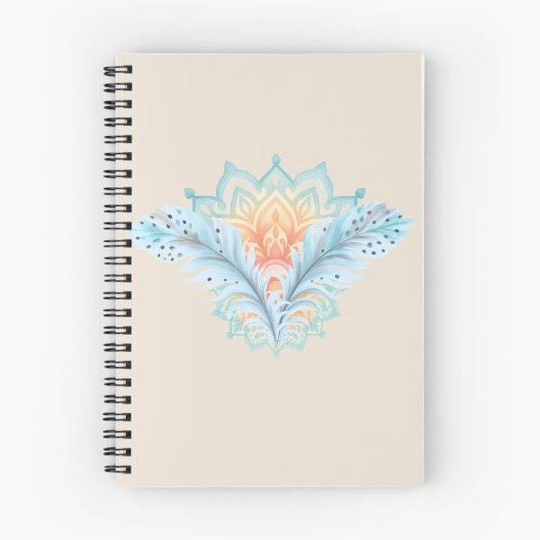 Item preview, Boho Mandala Feathers Watercolor Art designed and sold by alizye.