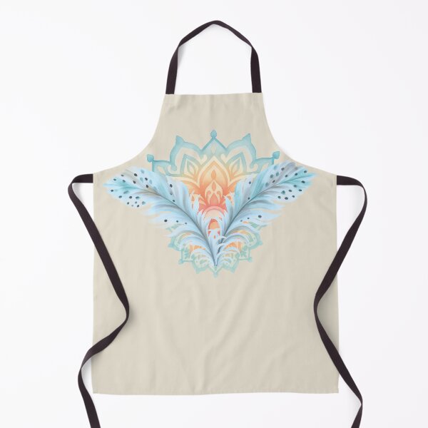 Item preview, Boho Mandala Feathers Watercolor Art designed and sold by alizye.