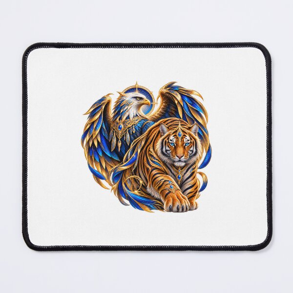 Item preview, Heraldic duo of the eagle and the tiger designed and sold by Hassine-Art.