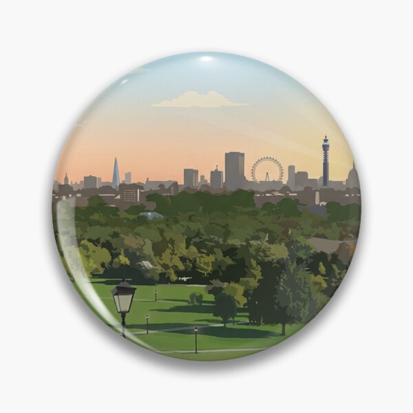 Item preview, Primrose Hill London Original Custom Vintage Poster Wall Art Design Pillow Gift designed and sold by Cool Robot Bro..
