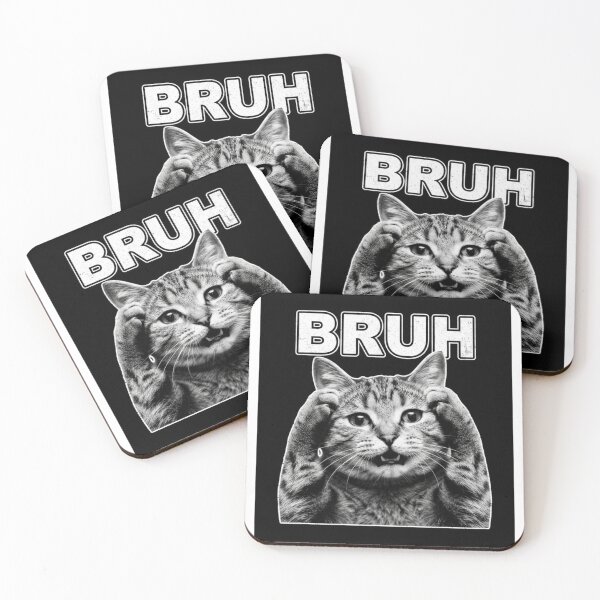Item preview, Bruh-Cat-Funny-Black-Cat-Face-Meme-Retro-Gift designed and sold by world+167.
