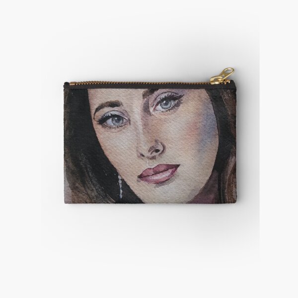 Item preview, Original Watercolor Classical Brunette Portrait designed and sold by SlavaArt.
