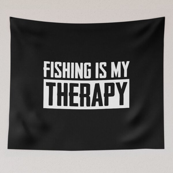 Item preview, Fishing Is My Therapy Funny Fishing Angler Fisherman Outdoor Hobby Humor designed and sold by Trendably.