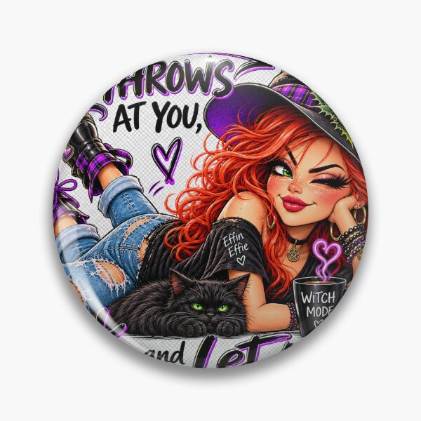 Item preview, Effin’ Effie – Duck & Let It Hit Someone Else | Funny Scottish Witch designed and sold by Thistleinkart.