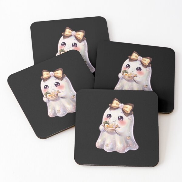 Item preview, Cute Kawaii Ghost Eating a Ramen Design / Halloween / Korean / Ghosts / Foodie / Kdrama / T-shirts mugs stickers phone case hardcover journal poster designed and sold by TeenLake.