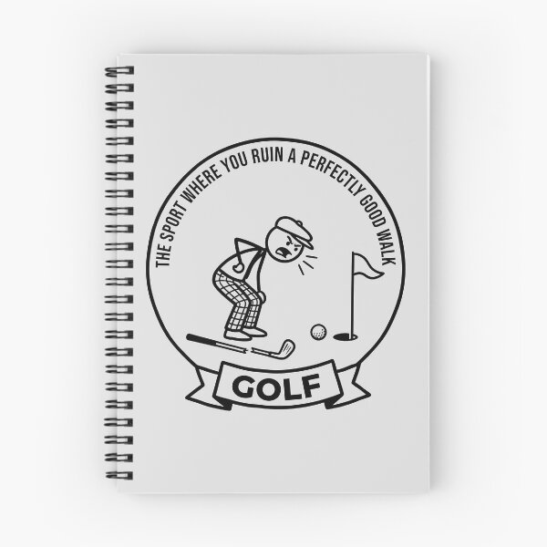 Item preview, Humorous Golf Cartoon - Ruin A Good Walk designed and sold by ThreadRiotTees.