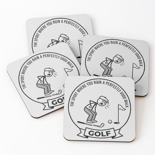 Item preview, Humorous Golf Cartoon - Ruin A Good Walk designed and sold by ThreadRiotTees.