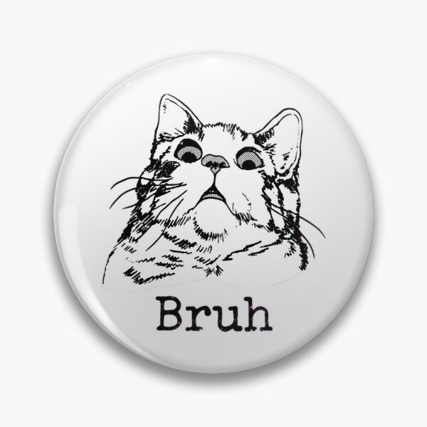 Item preview, Bruh-Cat-Funny-Black-Cat-Face-Meme-Retro-Gift designed and sold by world+167.