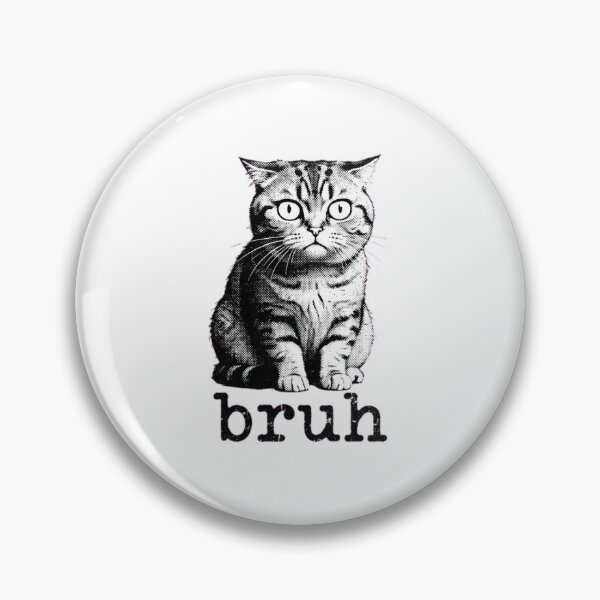 Item preview, Bruh-Cat-Funny-Black-Cat-Face-Meme-Retro-Gift designed and sold by world+167.