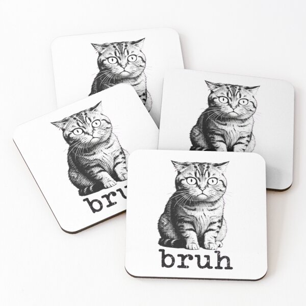 Item preview, Bruh-Cat-Funny-Black-Cat-Face-Meme-Retro-Gift designed and sold by world+167.