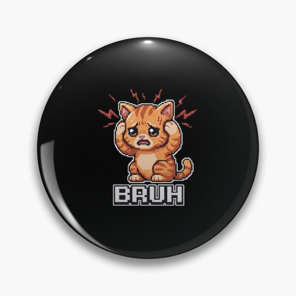 Item preview, Bruh-Cat-Funny-Black-Cat-Face-Meme-Retro-Gift designed and sold by world+167.