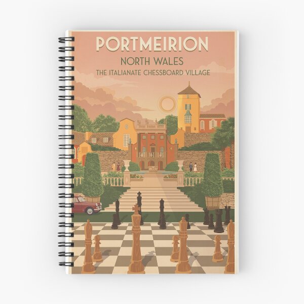 Item preview, Portmeirion North Wales Original Custom Vintage Poster Wall Art Design Pillow Gift designed and sold by Cool Robot Bro..